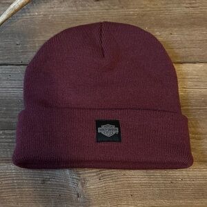 Harley-Davidson Maroon Knit Beanie